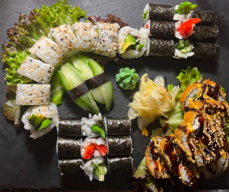 Summer Vegan Sushi Menu